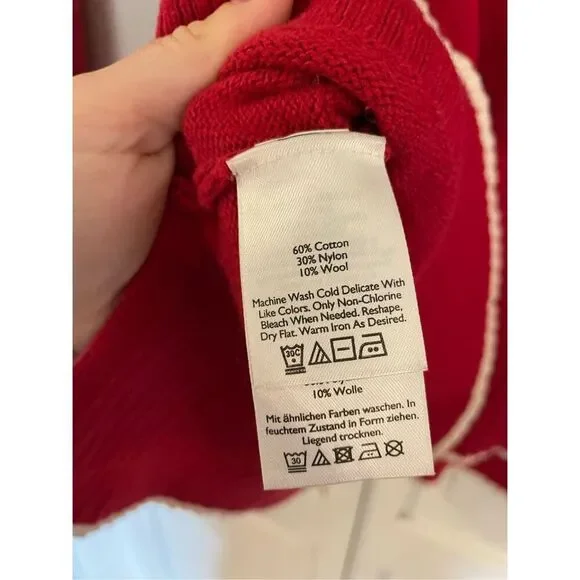 Eddie Bauer wool fairisle Cowlneck sweater m - Picture 5 of 9